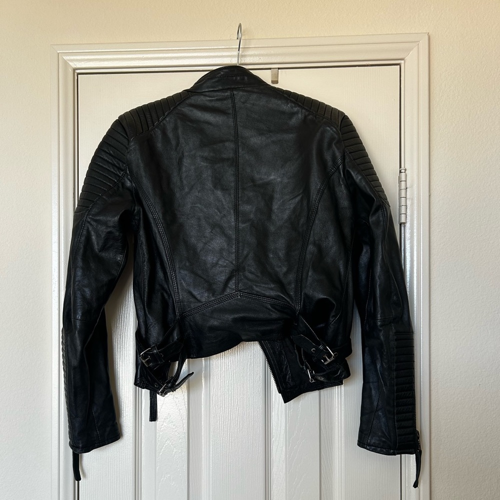 Biker leather jacket - Picture 3 of 3